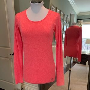 Threadborne XS long sleeve bright orange runner’s top